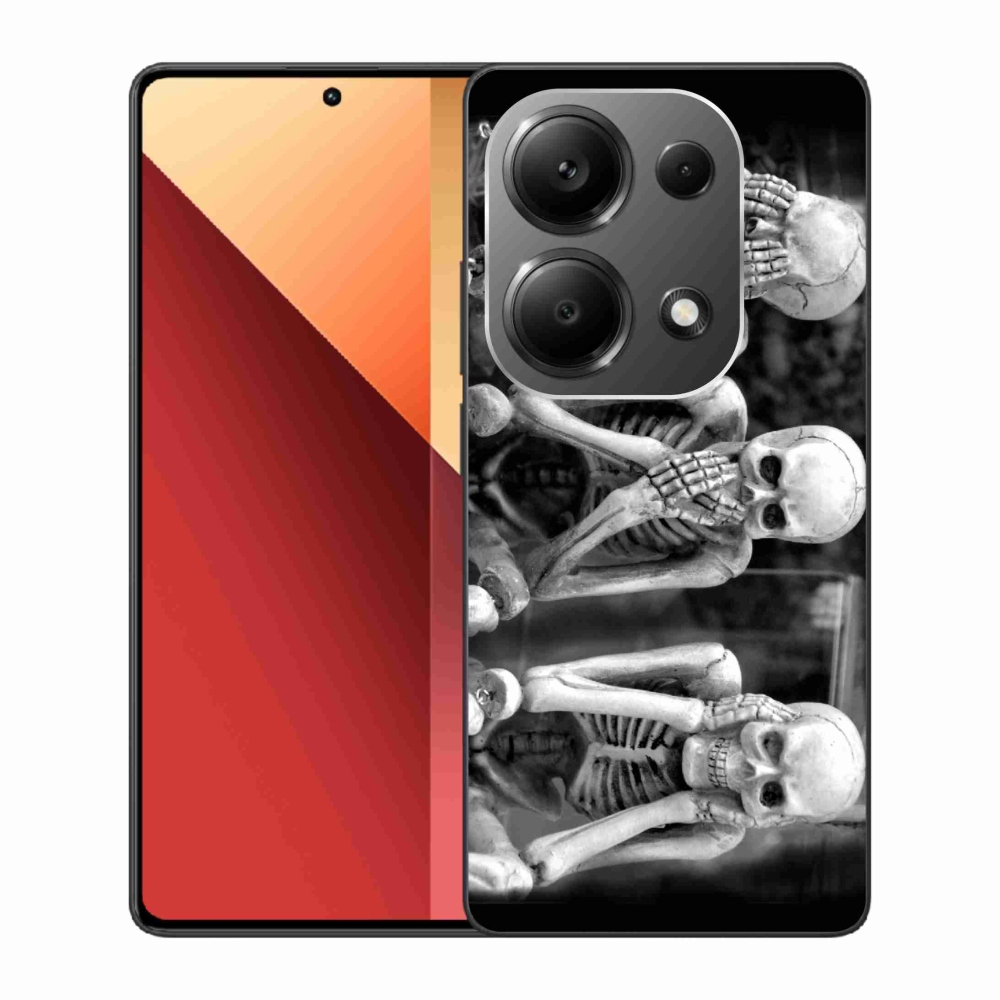 Gél borító mmCase a Xiaomi Redmi Note 13 Pro 4G/Poco M6 Pro - csontvázakhoz