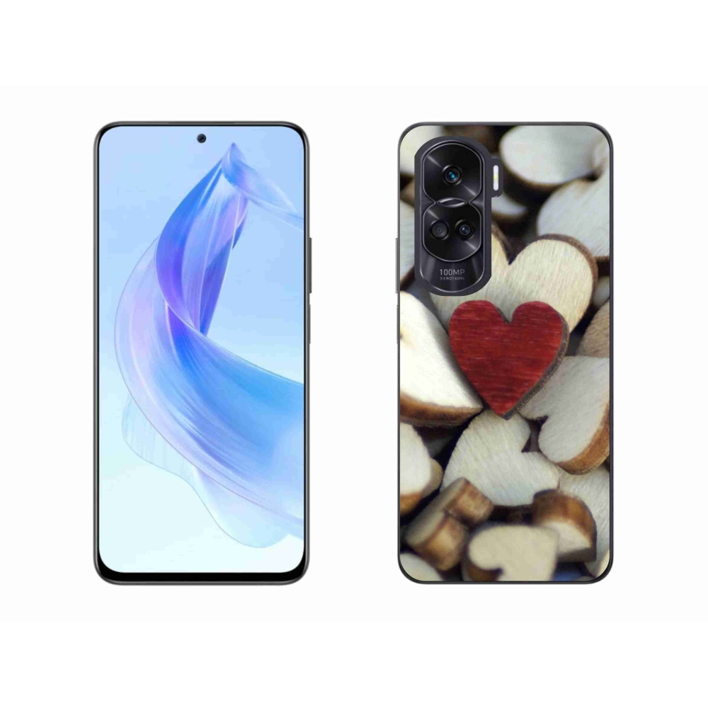 Gél borítás mmCase a Honor 90 Lite készülékhez - gravírozott piros szív