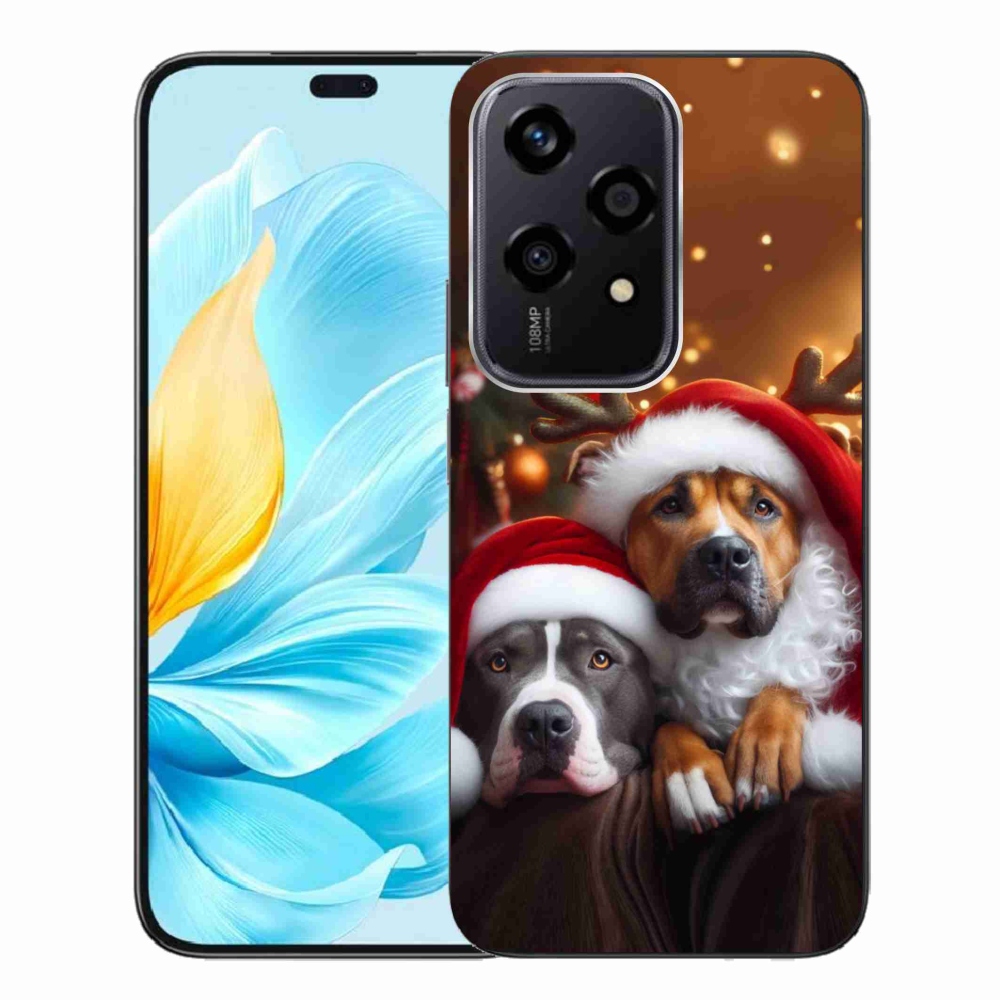 Gél borítás mmCase a Honor 200 Lite 5G számára - Karácsonyi kutyák