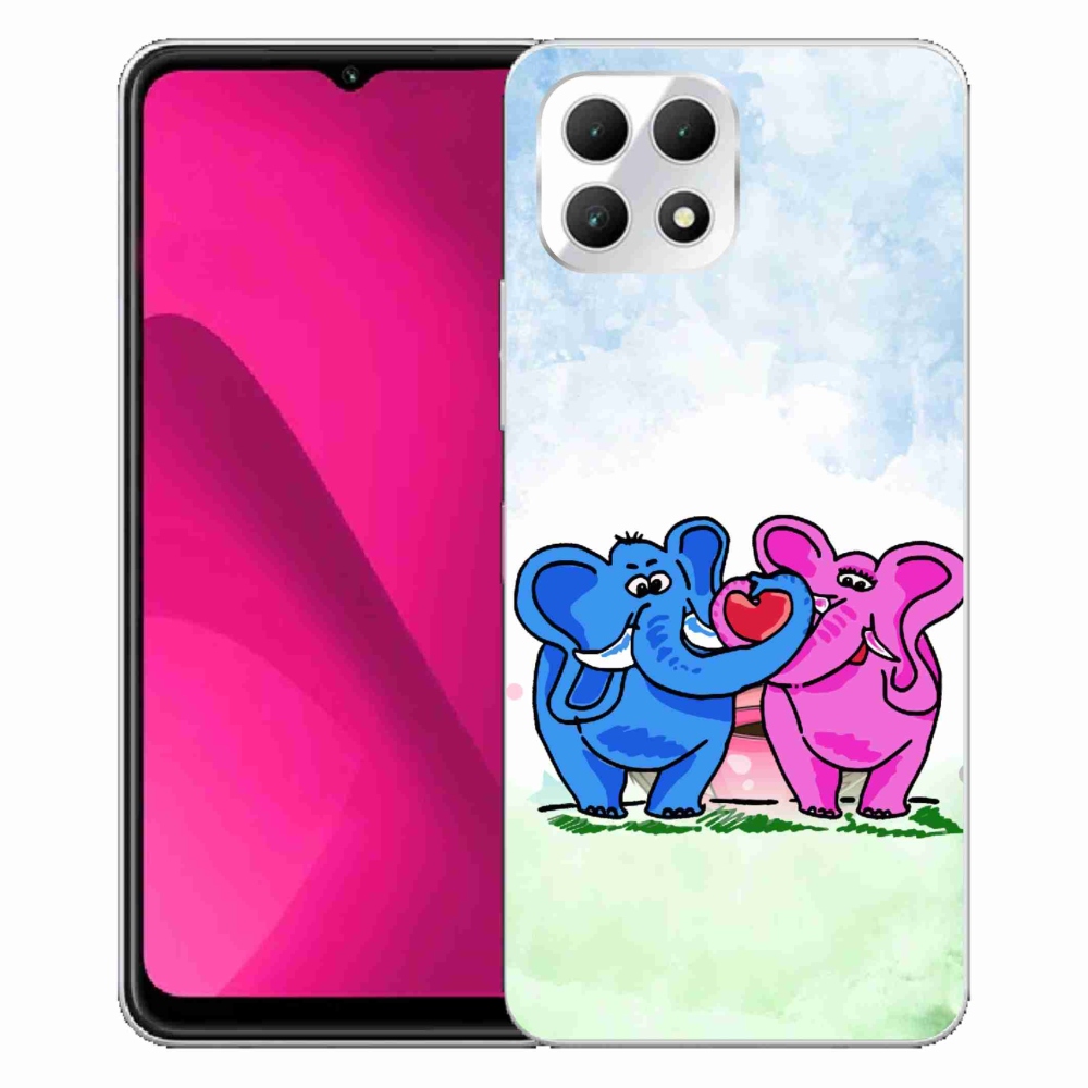 Zselés borítás mmCase a T-Mobile T Phone 2 készülékhez - szerelmes elefántok