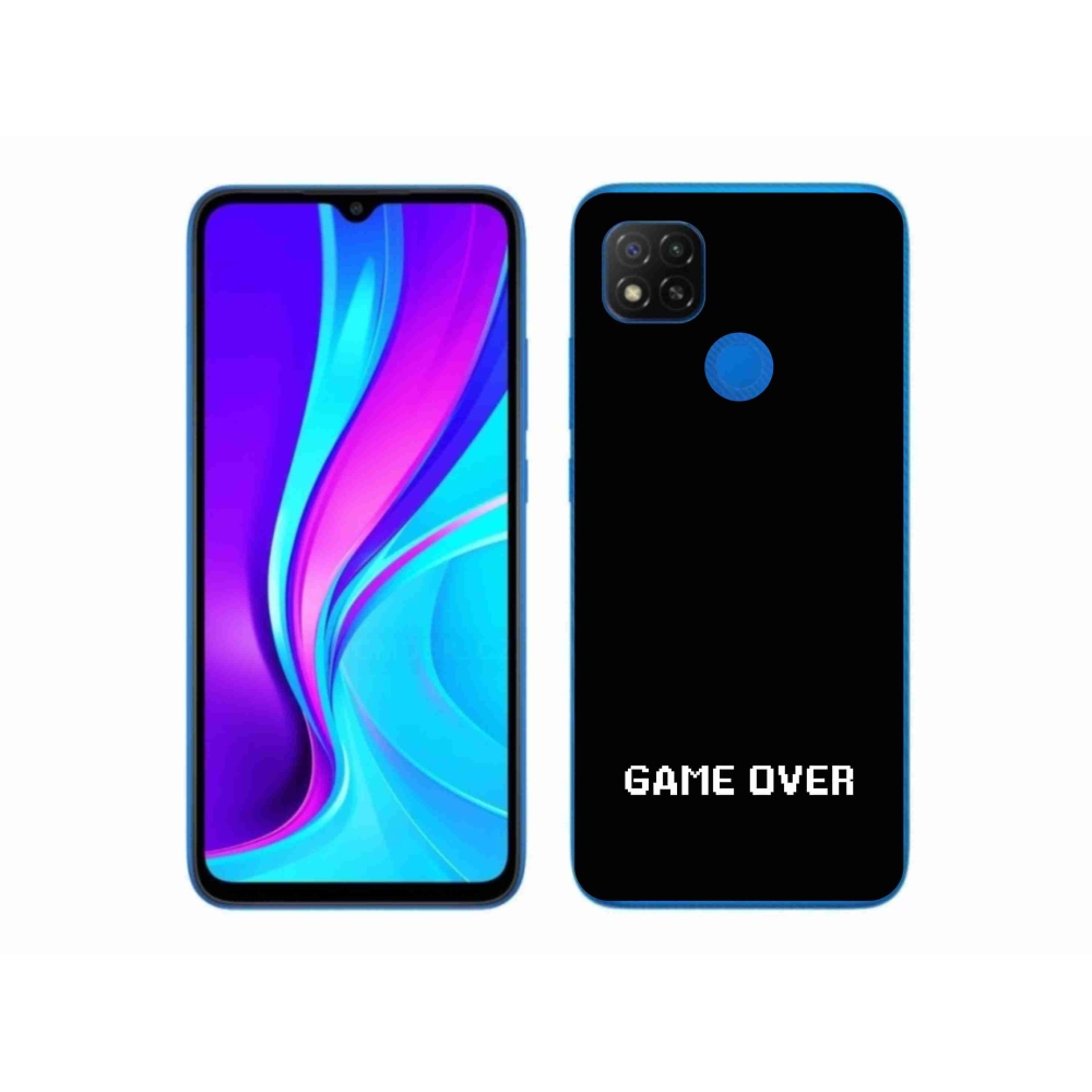 Gél borító mmCase a Xiaomi Redmi 9C-hez - játék fekete háttérrel