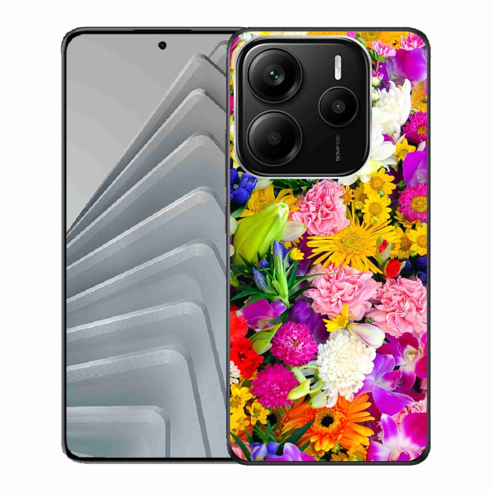 Gél borító mmCase a Xiaomi Redmi Note 14 5G számára - virágok 12