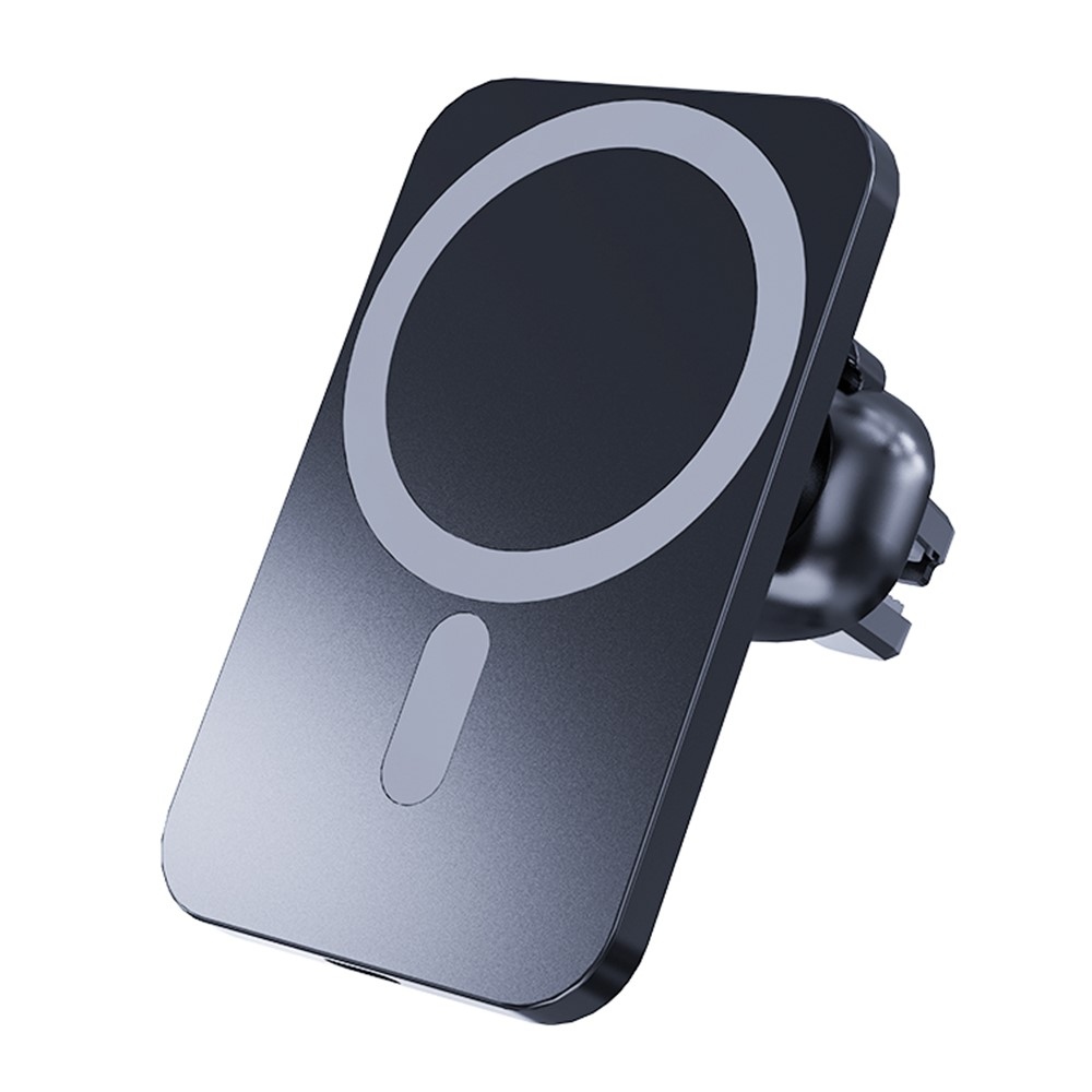 C16 mágneses vezeték nélküli autós töltő MagSafe 15W-tal - fekete