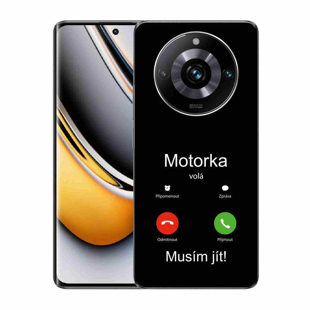 Gél borítás mmCase a Realme 11 Pro/11 Pro+ készülékhez - motoros hívások fekete háttérrel