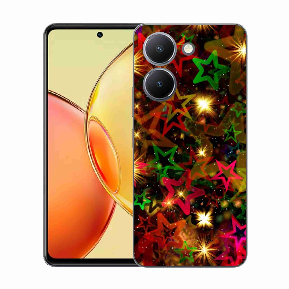 Gél borító mmCase a Vivo Y36-hoz - színes csillagok