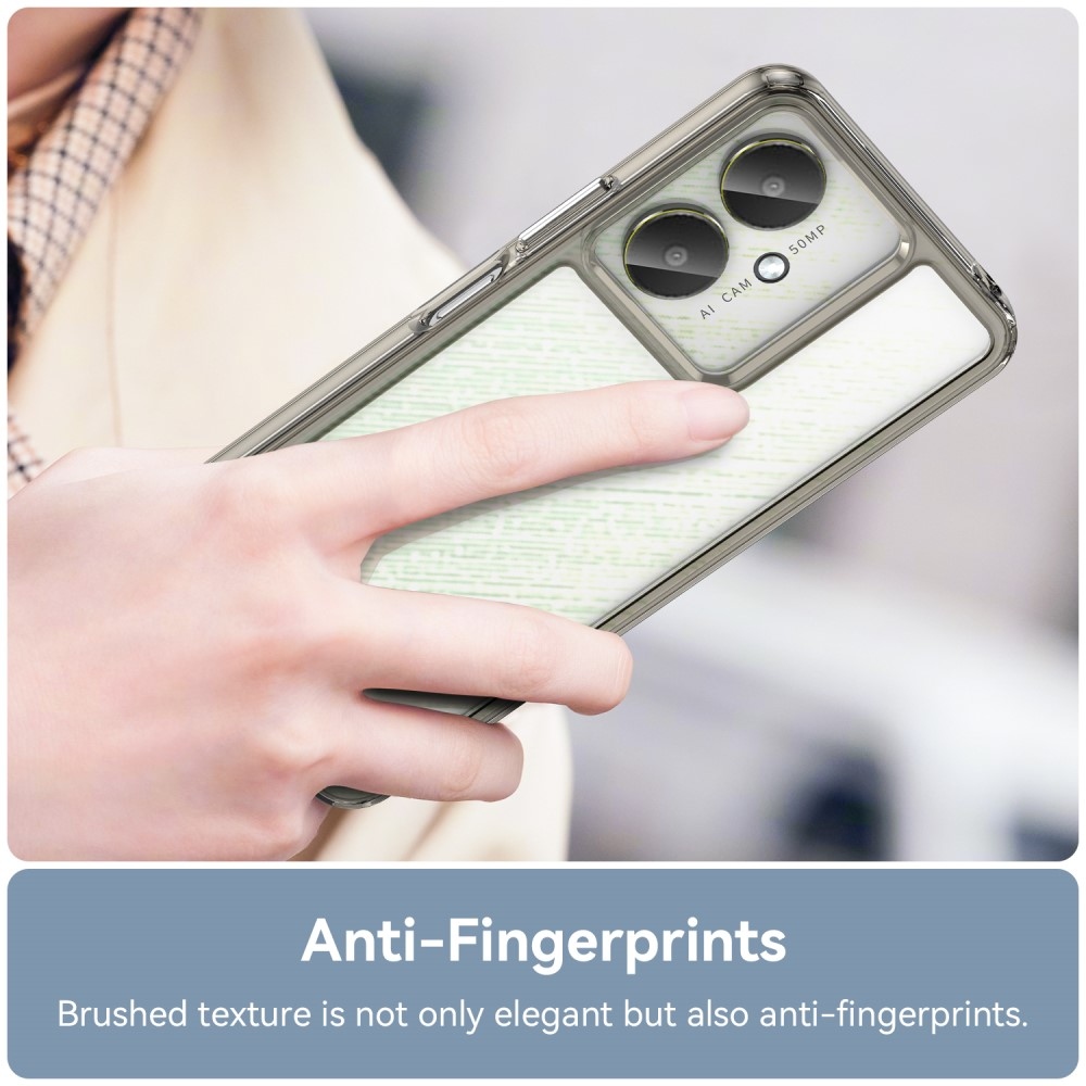 Gél tok rögzített hátlappal a Xiaomi Redmi 13C 5G-re - szürke