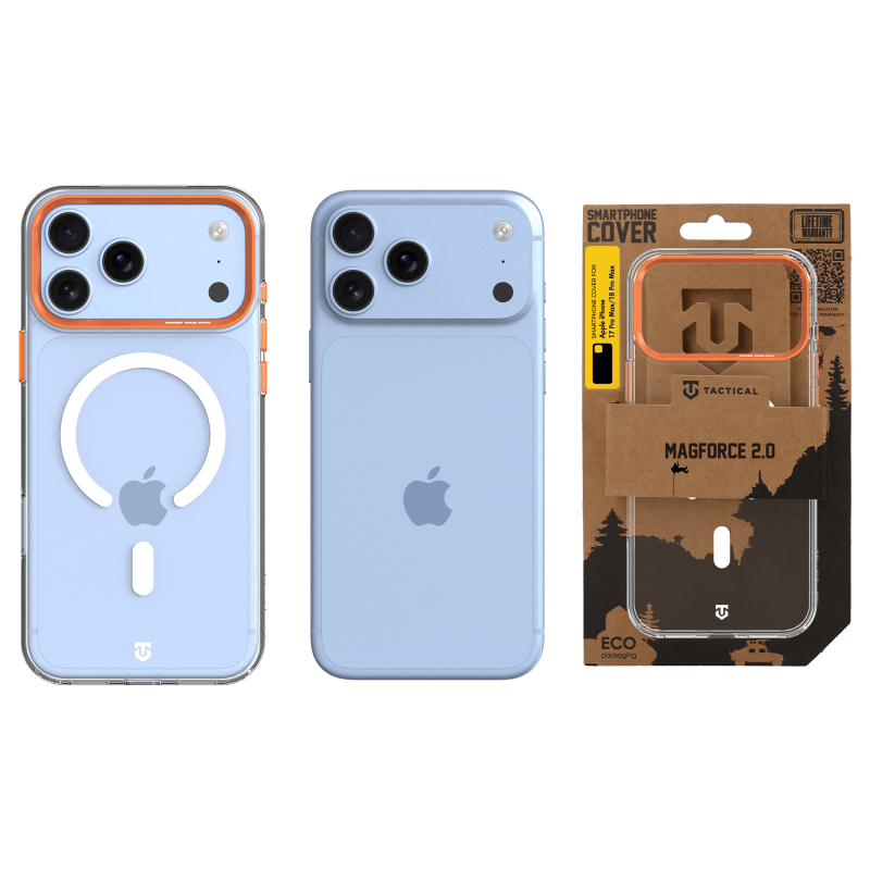 Tactical MagForce 2.0 tok az Apple iPhone 17 Pro Max/18 Pro Max készülékekhez, narancssárga