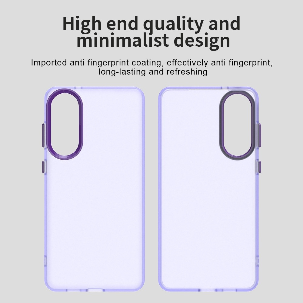 Candys matt zselés tok Samsung Galaxy S25 Edge készülékhez - lila