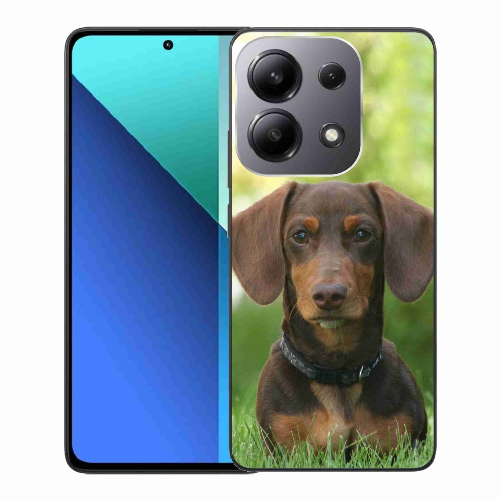 Gél tok mmCase a Xiaomi Redmi Note 13-hoz - barna tacskó