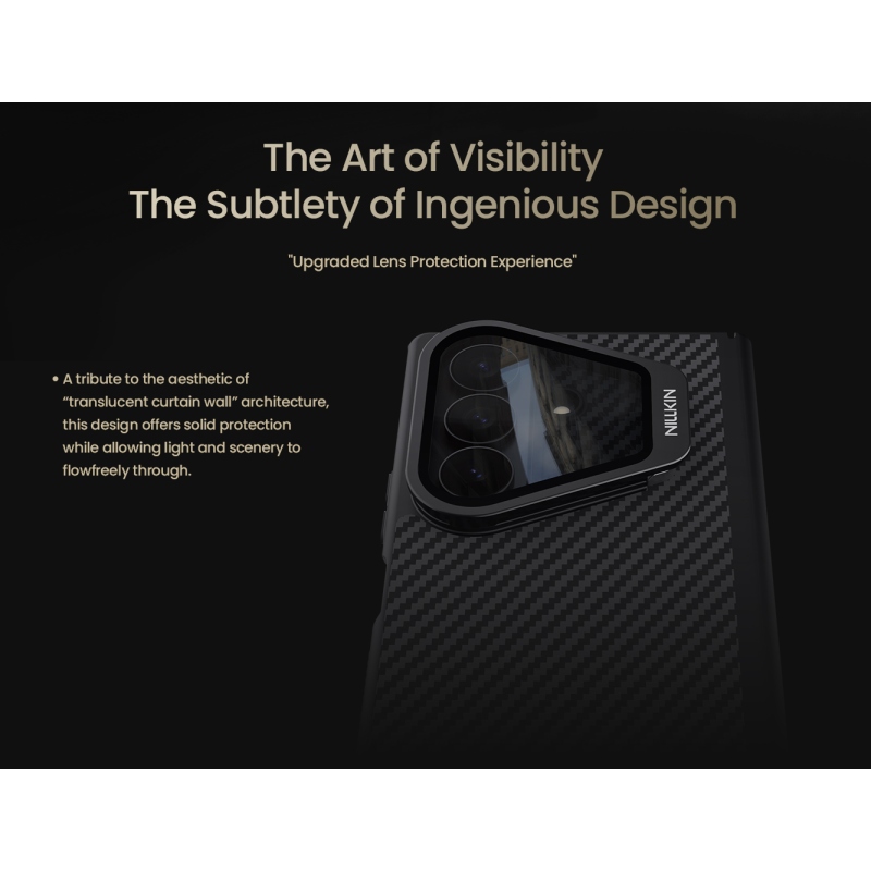 Nillkin CarboProp Aramid mágneses hátlap a Samsung Galaxy Z Fold 8-hoz, Ultra Black