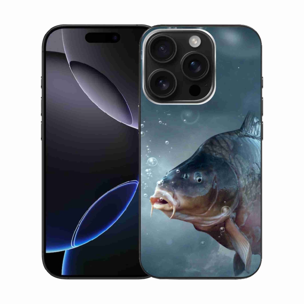 Gél borítás mmCase iPhone 16 Pro készülékhez - ponty és buborékok