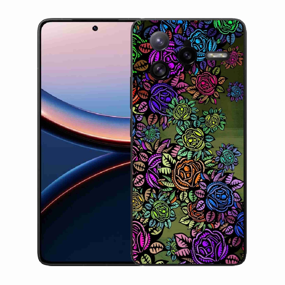 Gél borító mmCase a Xiaomi Poco F7 Ultra számára - virágok 6