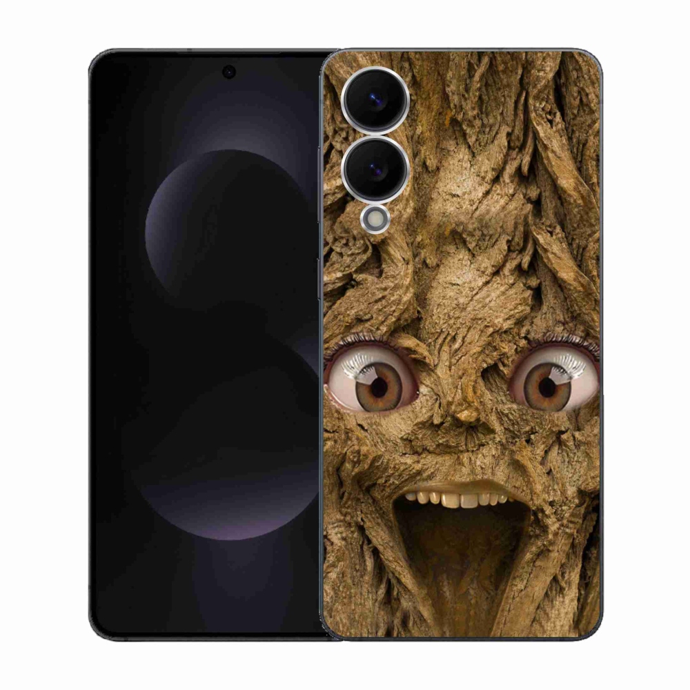 Gél borítás mmCase Samsung Galaxy S25 Edge készülékhez - vidám fa szemekkel