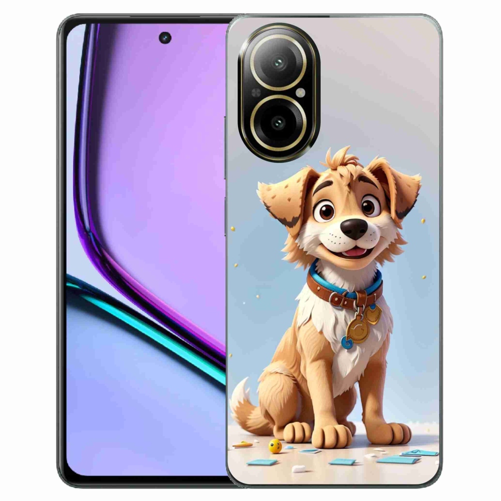 Gél borító mmCase a Realme C67 készülékhez - rajzfilm kiskutya
