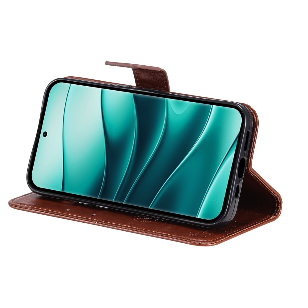 Fák könyve tok Xiaomi Redmi Note 14 Pro 5G/Poco X7 5G/Note 14 Pro+ 5G - barna színben