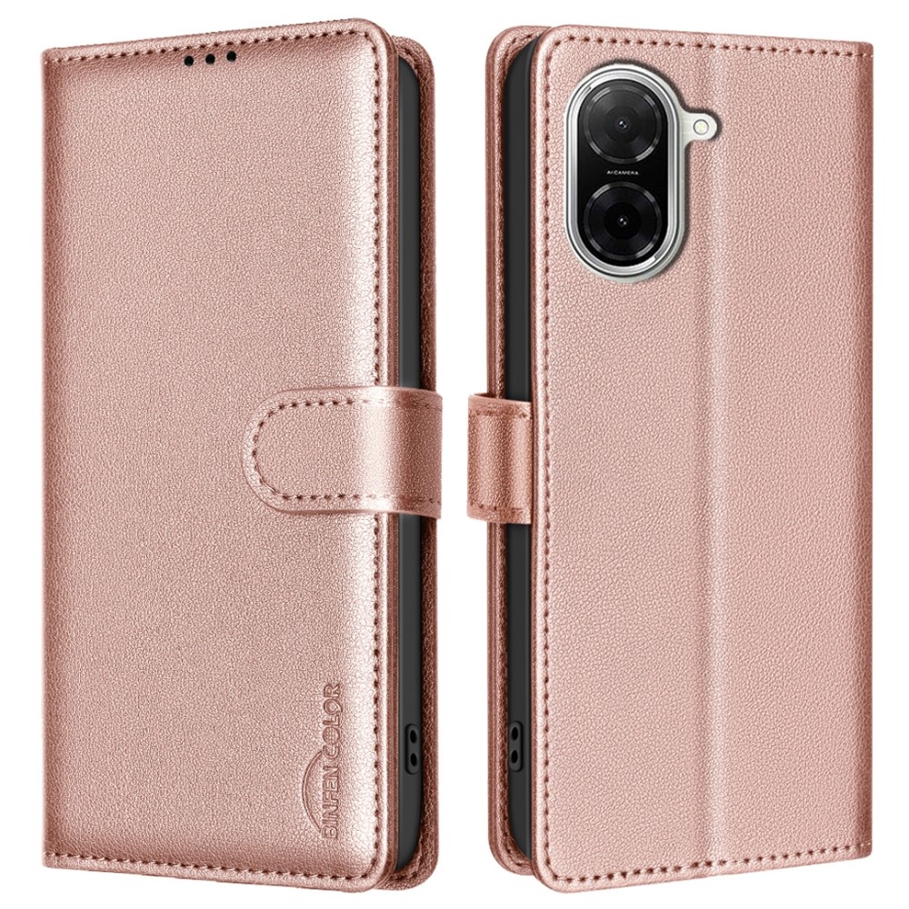 BINFEN könyv tok Xiaomi Redmi A5 (171.7x77.8x8.3mm) - rózsa arany