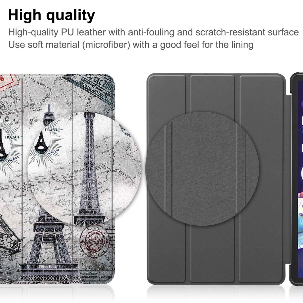 Nyomtatás intelligens záró tok Lenovo Tab P11 Pro (2.Gen) - Eiffel-toronyhoz