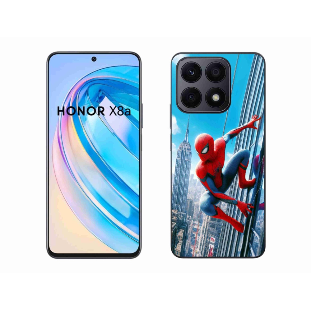 Zselés borítás mmCase a Honor X8a számára - spiderman