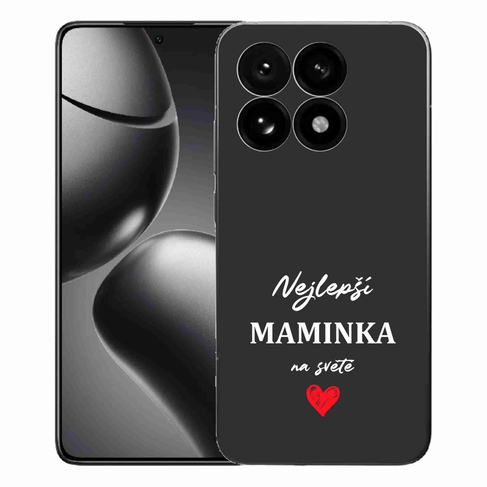 Gél borító mmCase a Xiaomi 15T-hez - legjobb anya 1 fekete háttérrel