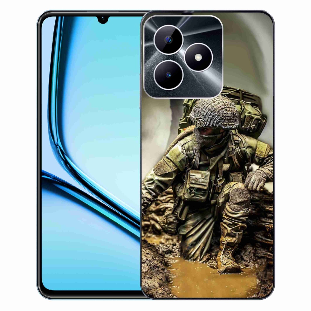 Zselés borítás mmCase a Realme Note 50 készülékhez - katonásabb