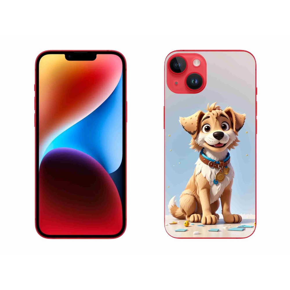 Zselés borítás mmCase iPhone 14 Plus készülékhez - rajzfilm kiskutya