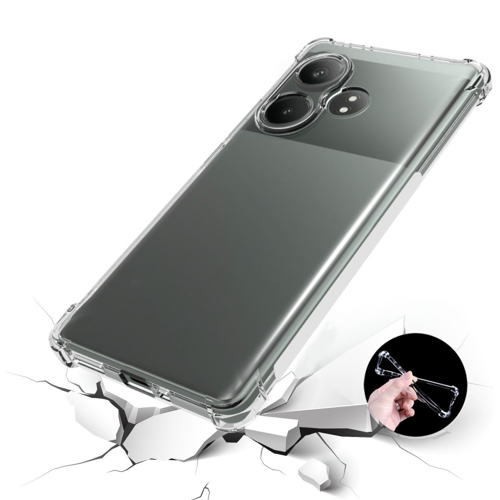 Gél tok megerősített sarkokkal a Realme GT 6 5G/GT 6T 5G készülékhez - átlátszó