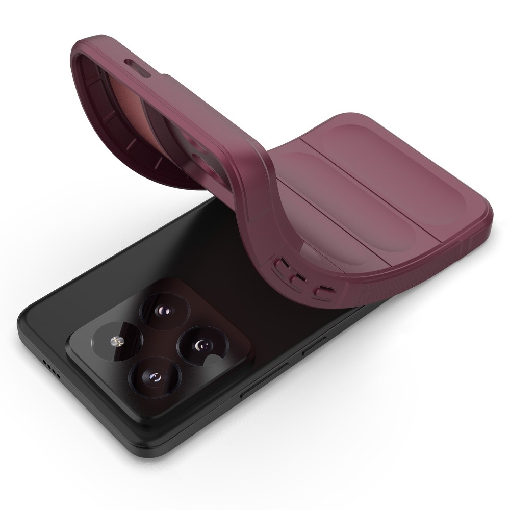 Rugg tartós zselés tok Xiaomi 14 Pro - bordó színben