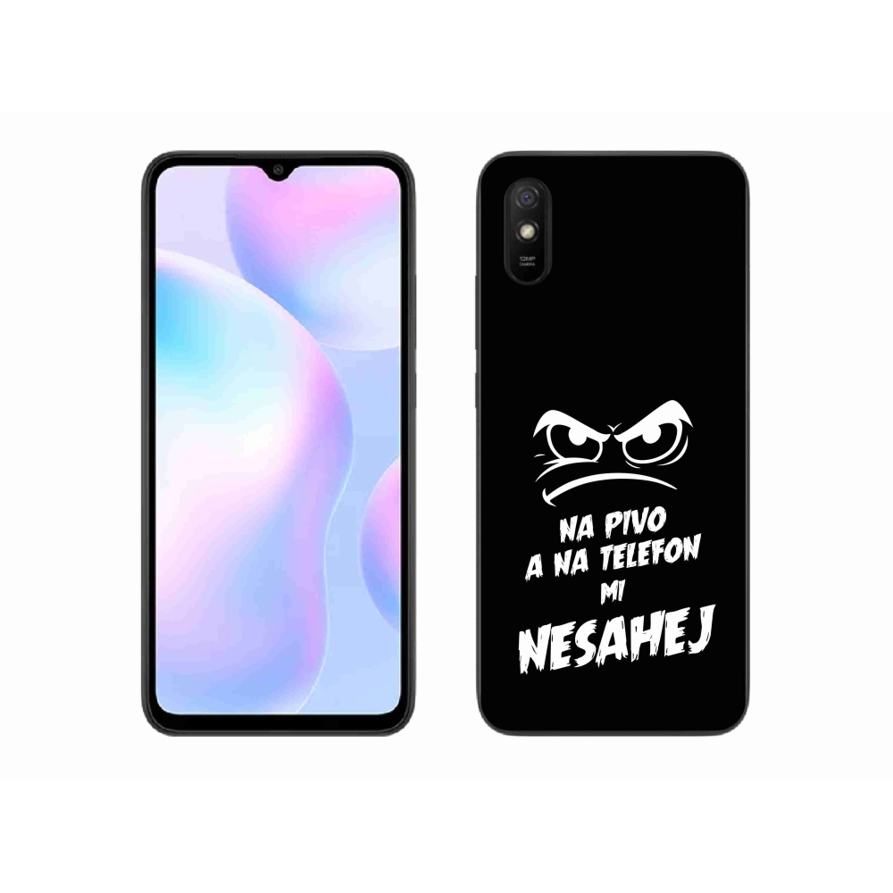 Gél borítás mmCase a Xiaomi Redmi 9A - sör motívum 2 fekete háttérrel