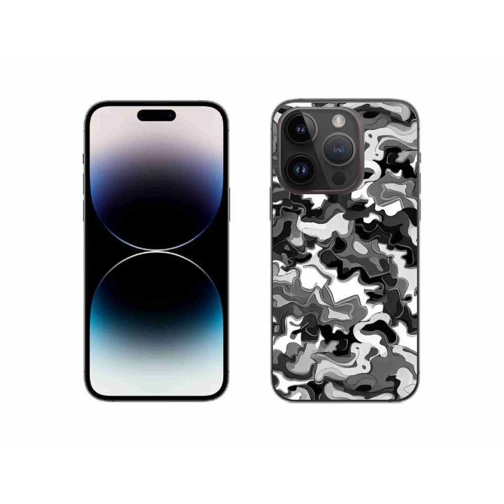 Zselés borítás mmCase iPhone 14 Pro készülékhez - terepszínű minta 3