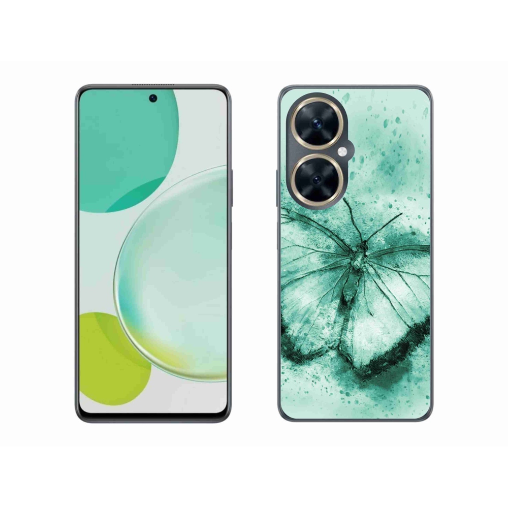 Gél tok mmCase a Huawei Nova 11i készülékhez - zöld pillangó