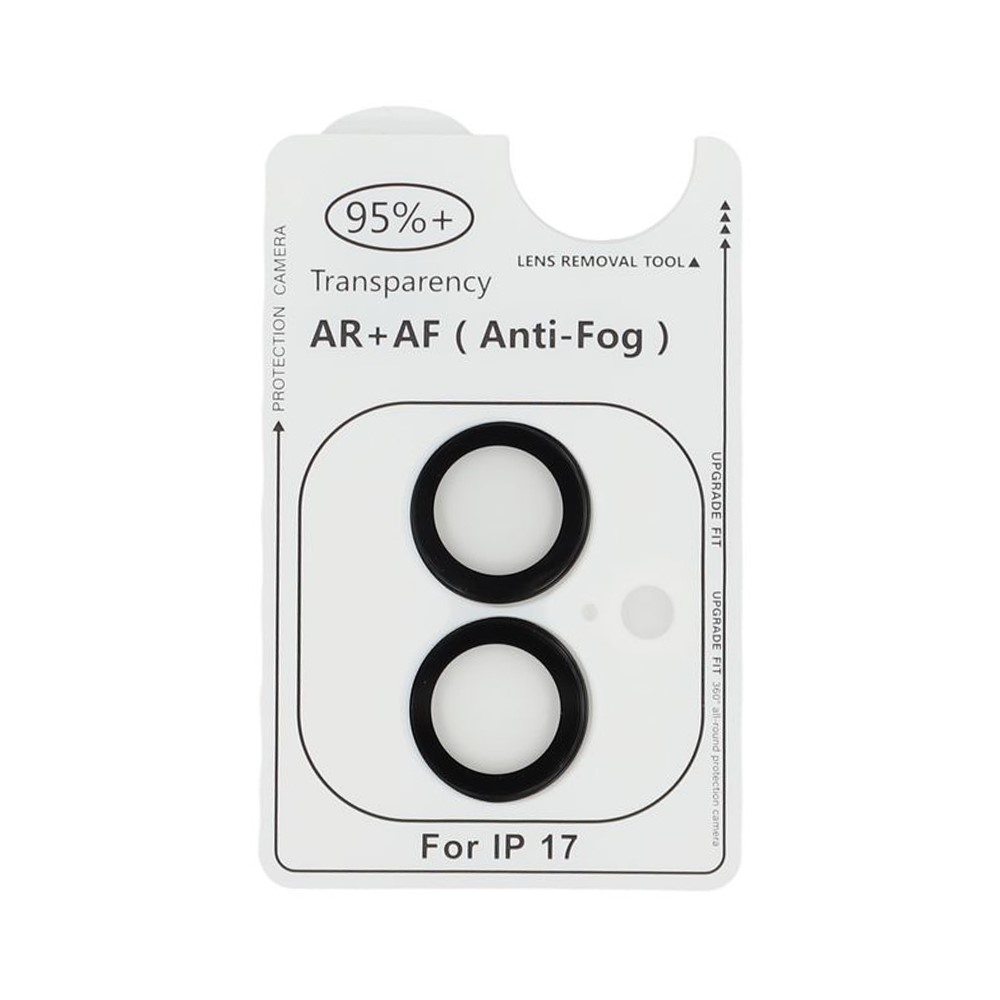 Ultra HD kamera lencse üveg iPhone 17-hez (különálló szemüveg) - fekete