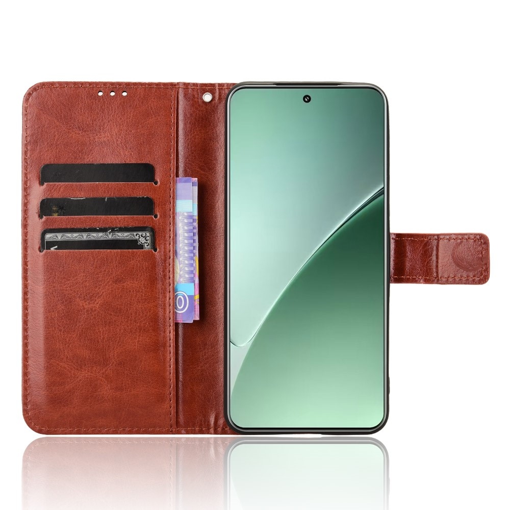 Őrült könyv tok Xiaomi 15 Pro-hoz - barna