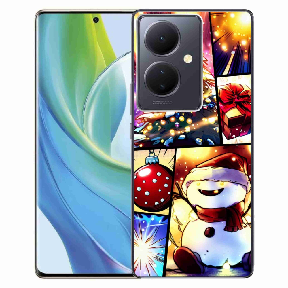 Gél borító mmCase a Vivo V29 Lite 5G készülékhez - karácsonyi motívumok 1