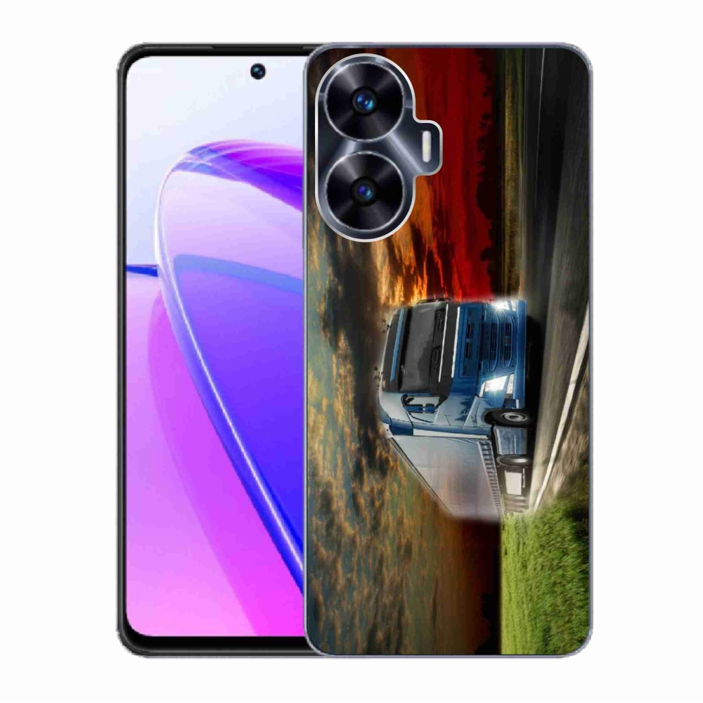 Gél borítás mmCase a Realme C55 készülékhez - teherautó 4