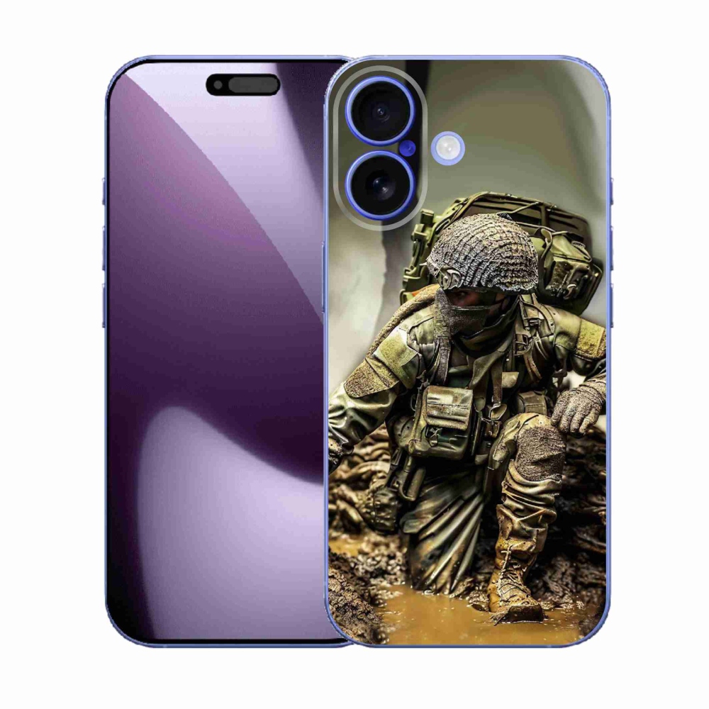 Zselés borítás mmCase iPhone 17 készülékhez - katona