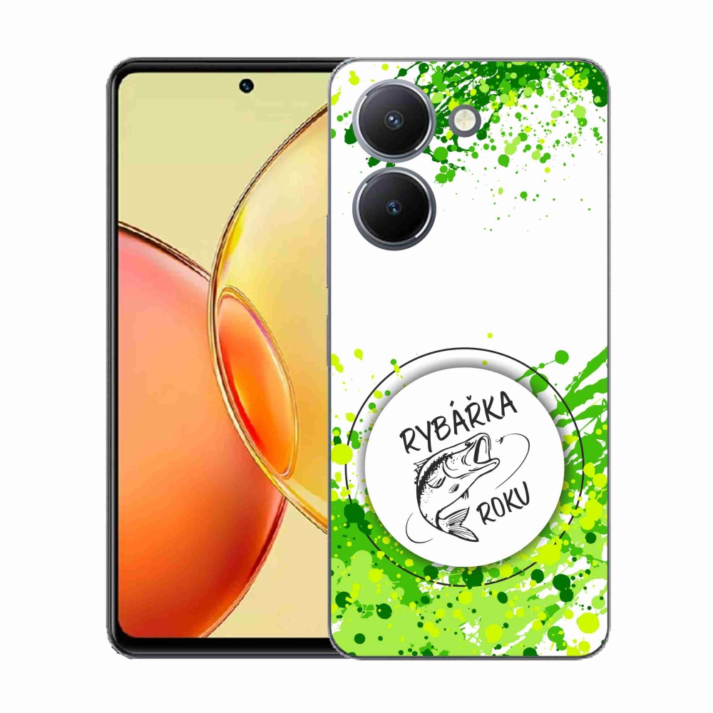 Gél borító mmCase a Vivo Y36-on - az év halászának fehér háttere