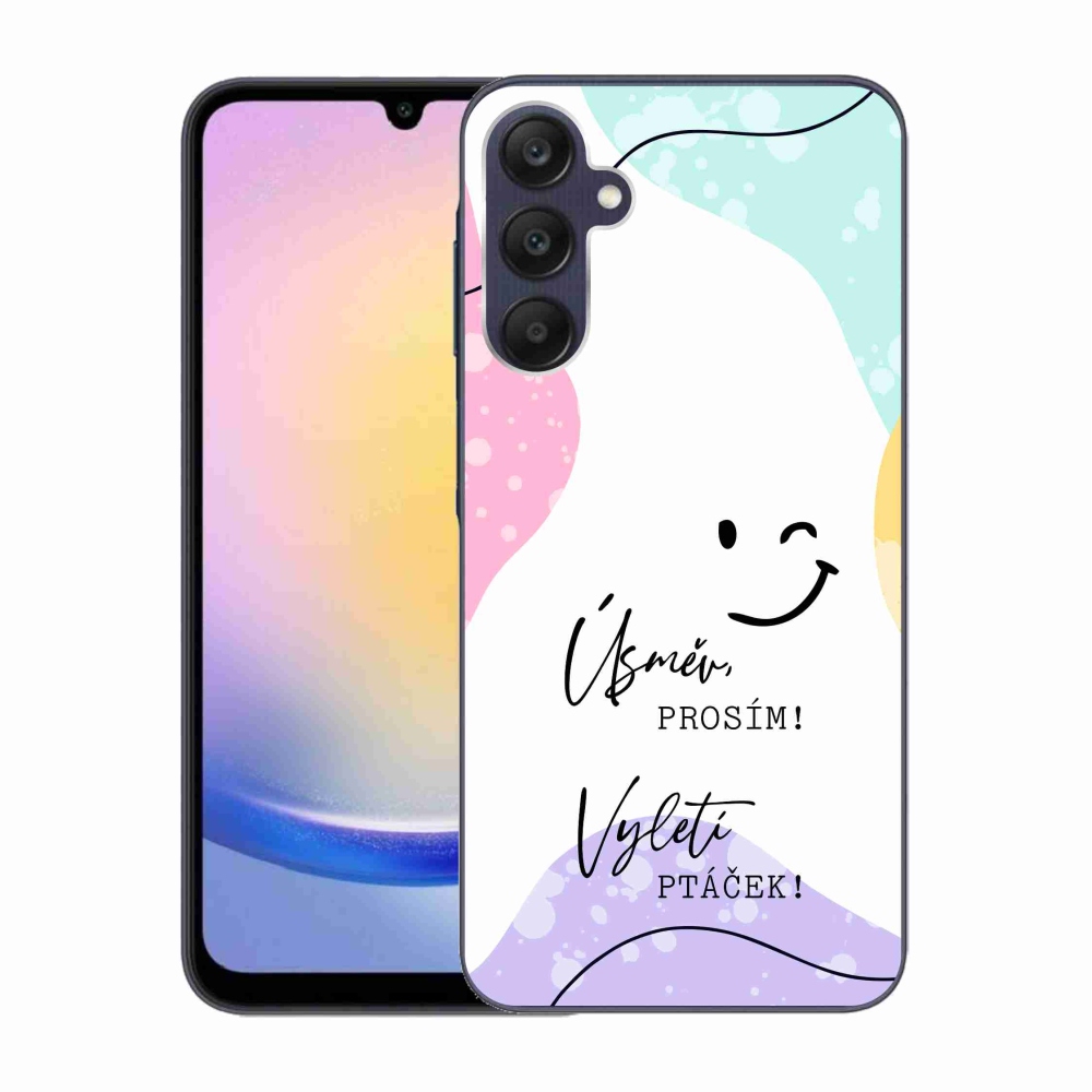 Gél borító mmCase Samsung Galaxy A25 5G - vicces szöveg 4 fehér háttérrel