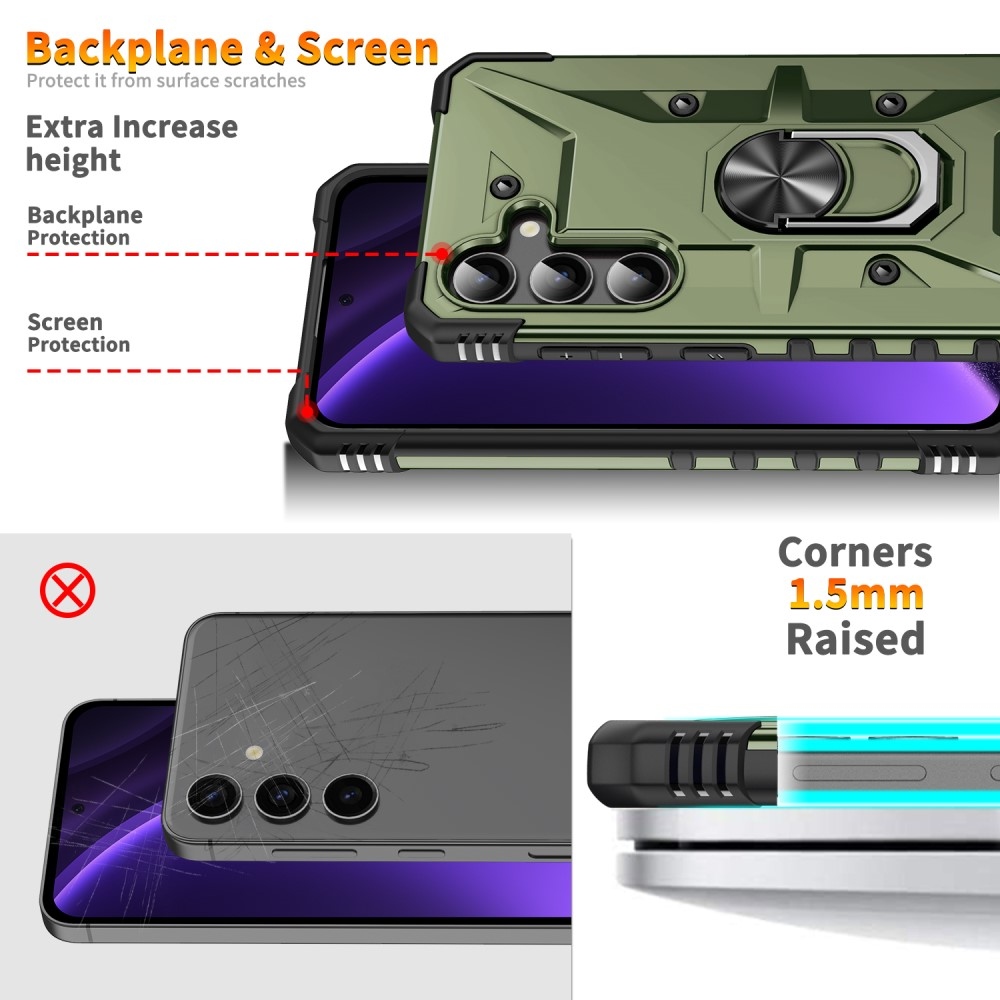 Cseppálló borítás Samsung Galaxy A26 5G készülékhez - sötétzöld