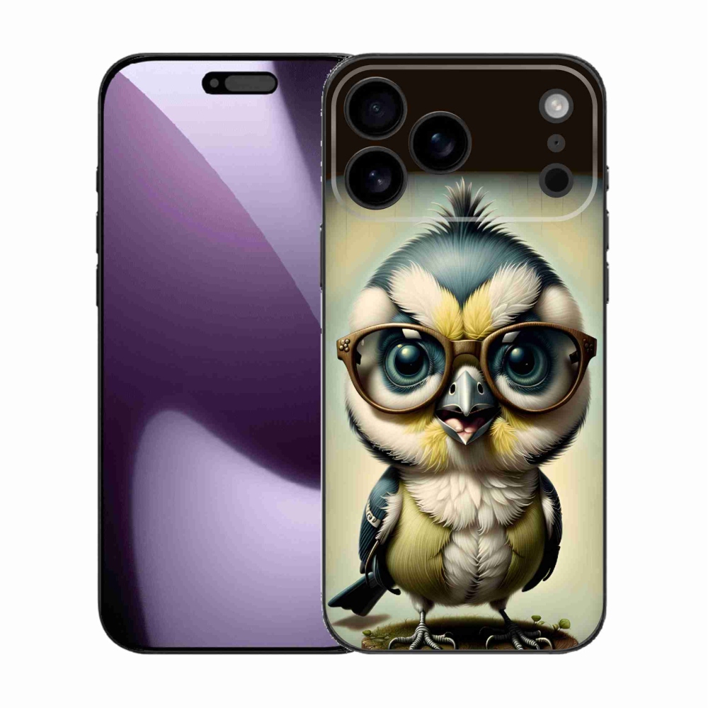 Zselés borítás mmCase iPhone 17 Pro Max készülékhez - kölyök szemüveggel