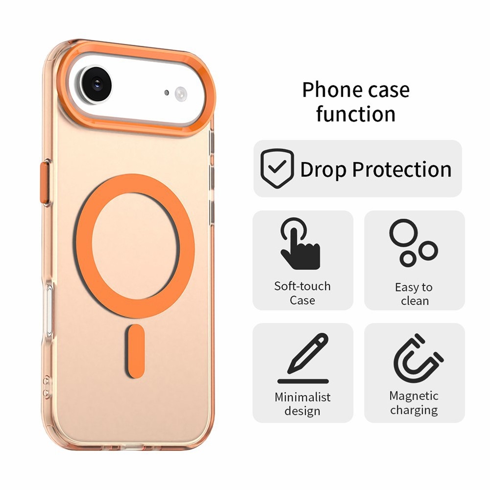 Candy MagSafe zselés tok iPhone 17 Air készülékhez - narancssárga