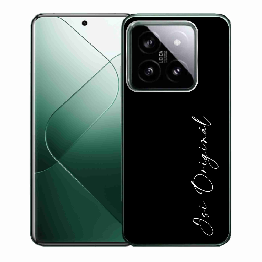 Gél borító mmCase a Xiaomi 14 - te vagy az eredeti fekete háttérrel