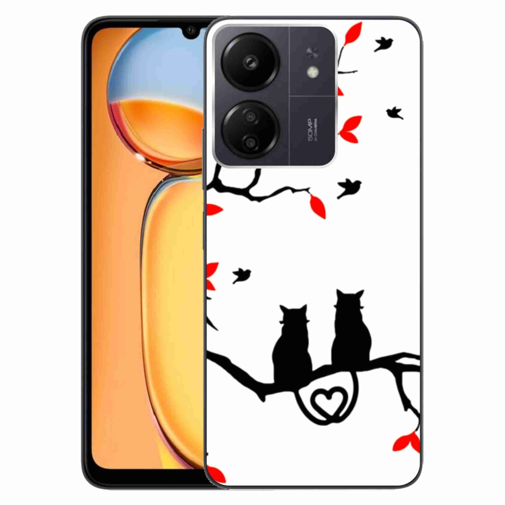 Gél borítás mmCase a Xiaomi Poco C65/Redmi 13C-hez - macska szeretet