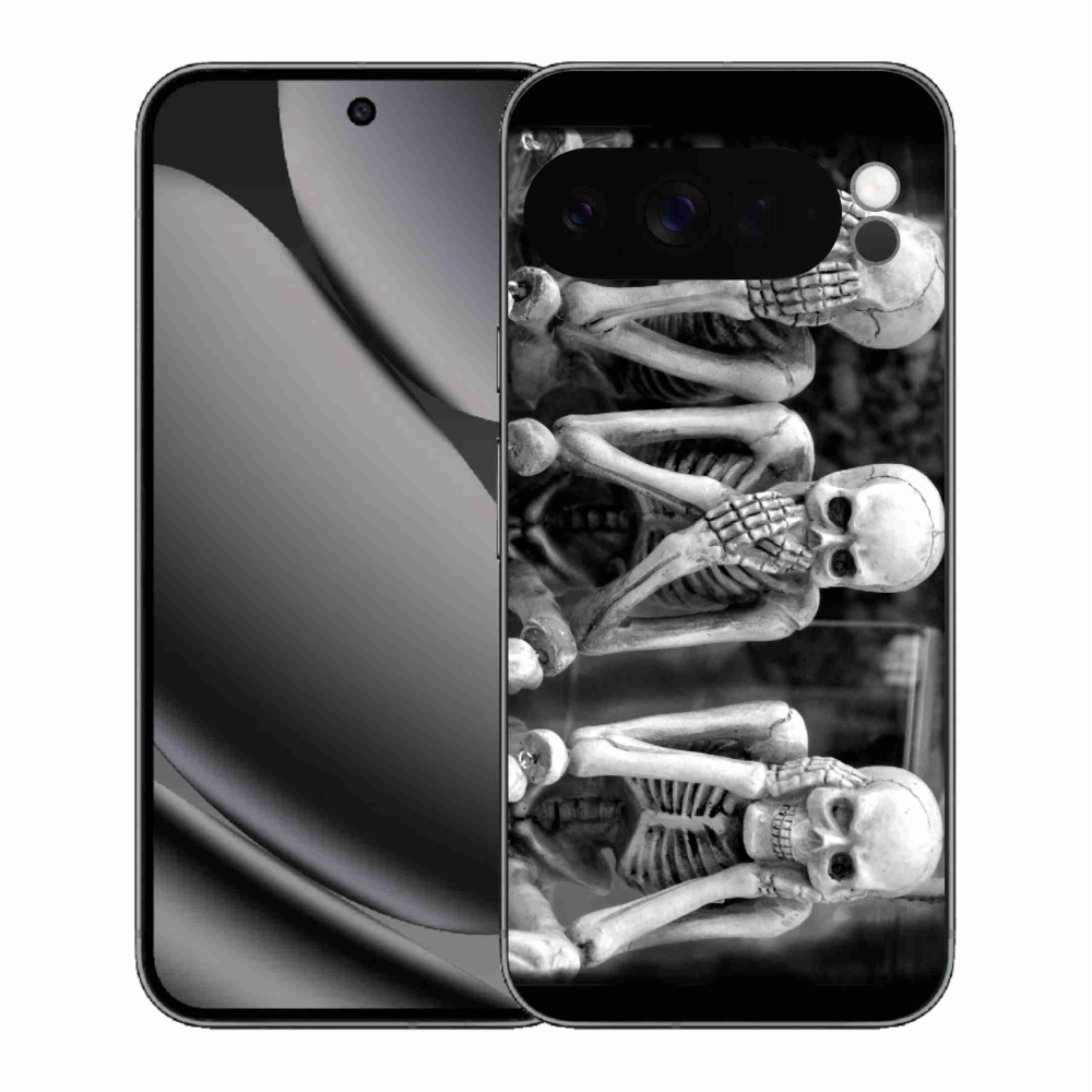 Zselés borítás mmCase a Google Pixel 10 Pro XL-hez - csontvázak