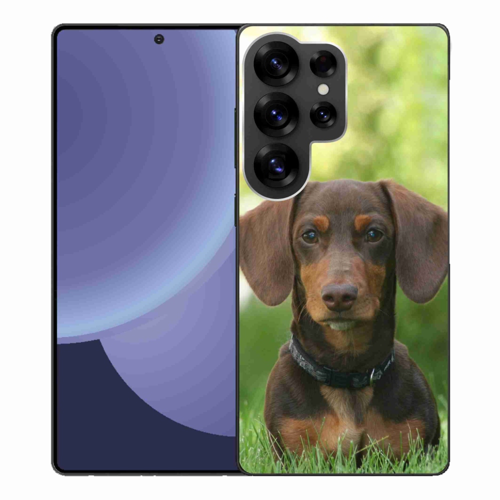 Zselés borítás mmCase Samsung Galaxy S25 Ultra készülékhez - barna tacskó