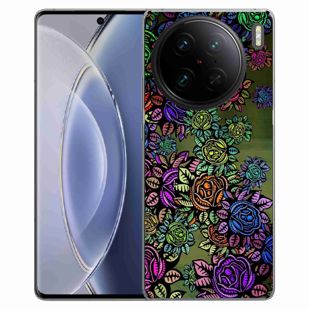 Gél borító mmCase a Vivo X90 Pro készülékhez - virágok 6