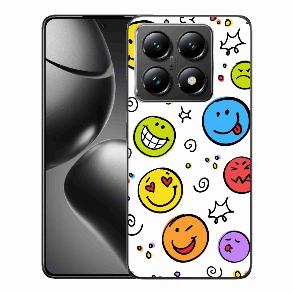 Gél borítás mmCase a Xiaomi 14T számára - smiley-k
