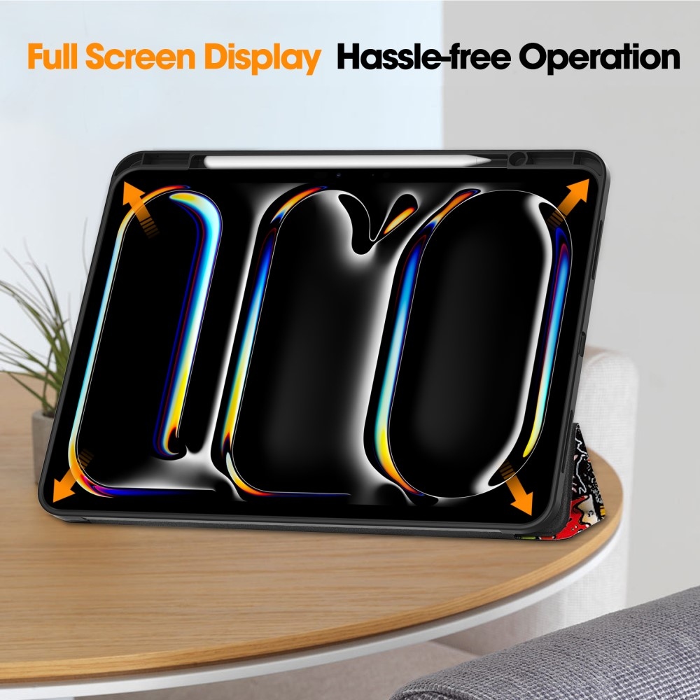 Patte záró tok iPad Pro 13 (2024) - graffiti