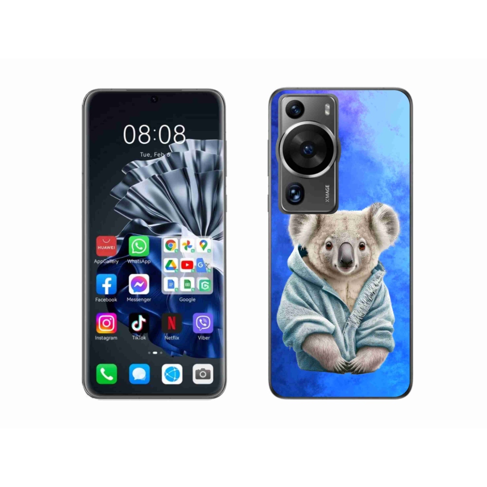 Gél borítás mmCase a Huawei P60 Pro készülékhez - koala pulóverben