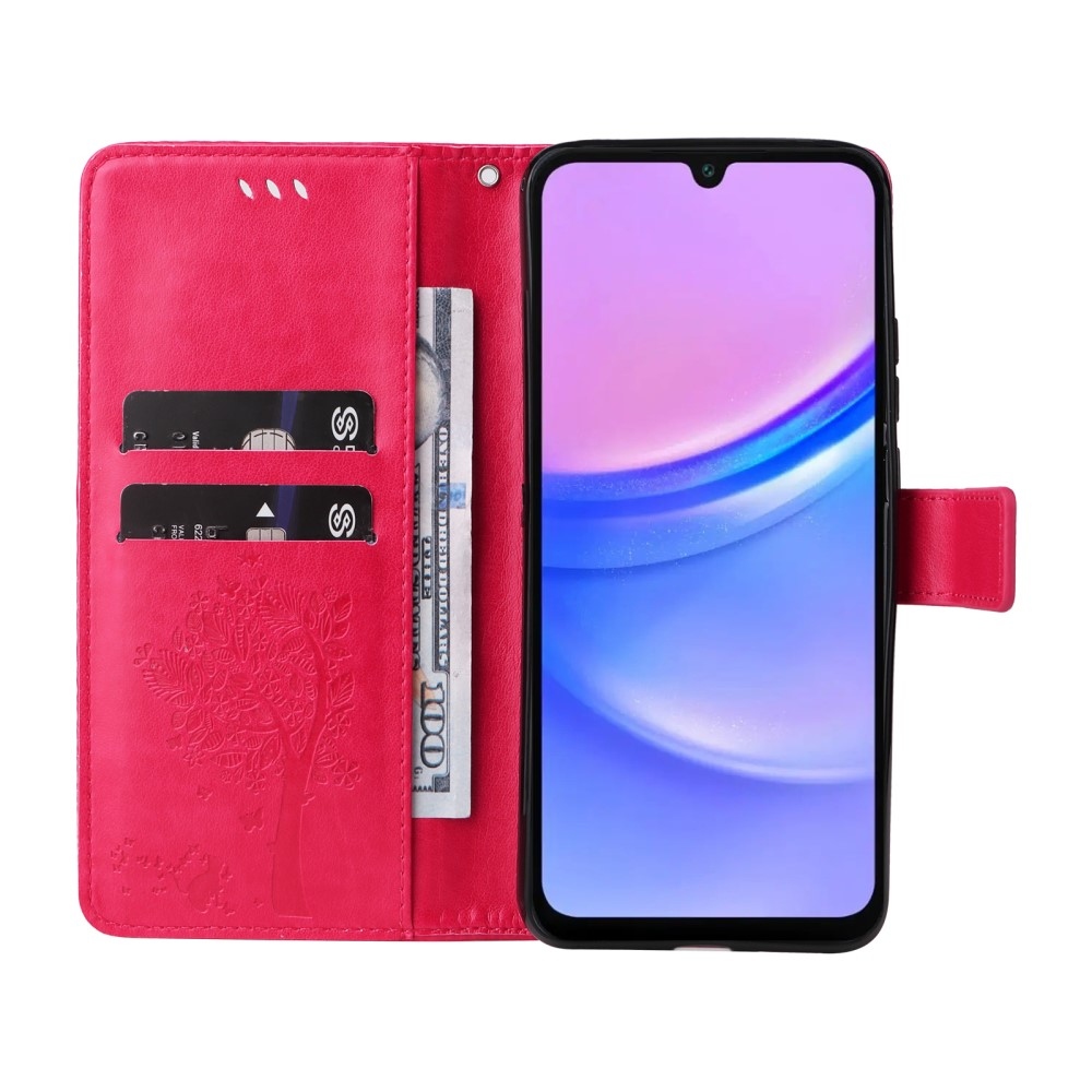 Fák könyv tok Samsung Galaxy A16 4G/5G/A26 5G - rózsa