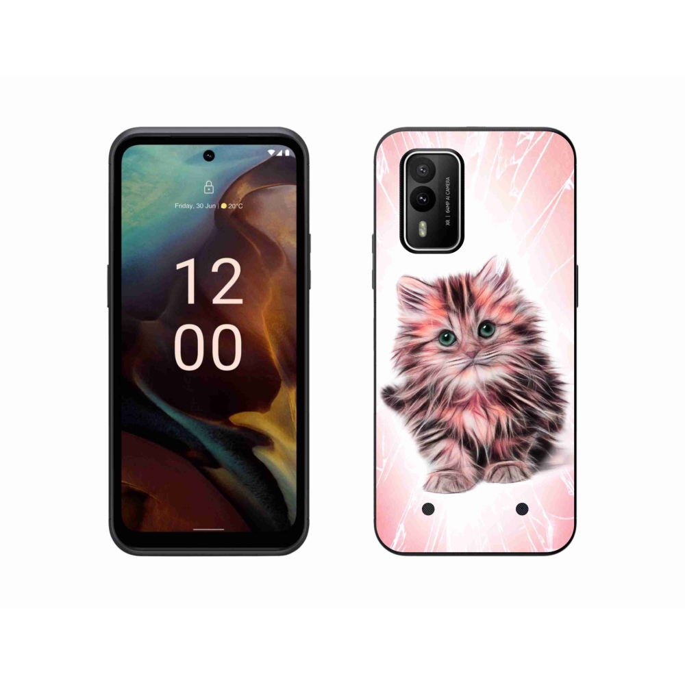 Gél borítás mmCase a Nokia XR21 készülékhez - aranyos cica